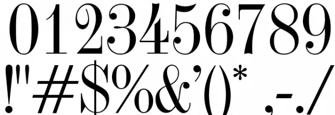 OPTITorry Font OTHER CHARS