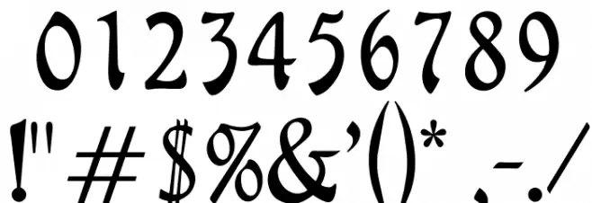 OPTITourism Font OTHER CHARS