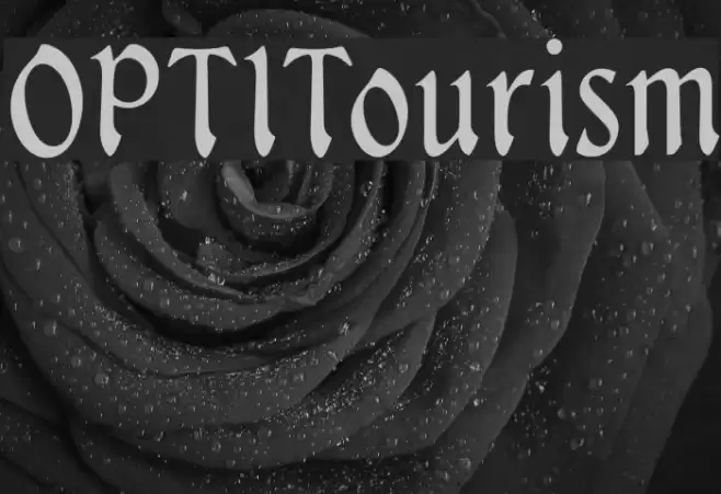 OPTITourism Font examples
