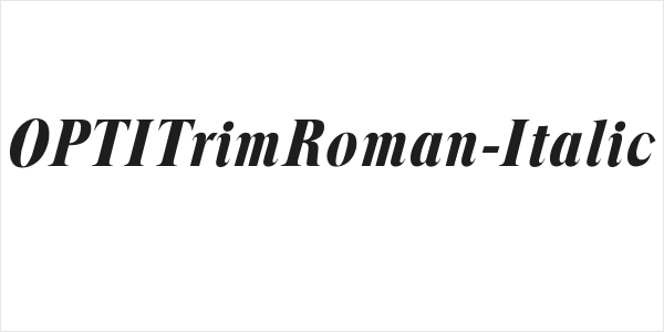 OPTITrimRoman-Italic Logo