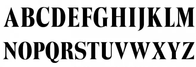 OPTITrimRoman 字体 大写