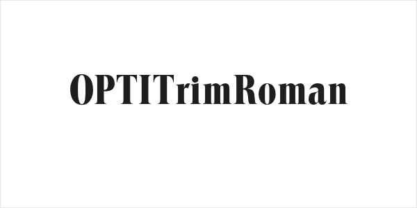 OPTITrimRoman Logo