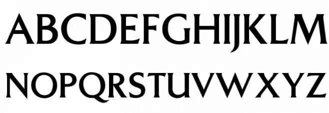 OPTITriplettLight-Agency Font UPPERCASE