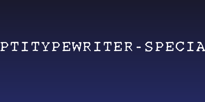 OPTITypewriter-Special Social Header