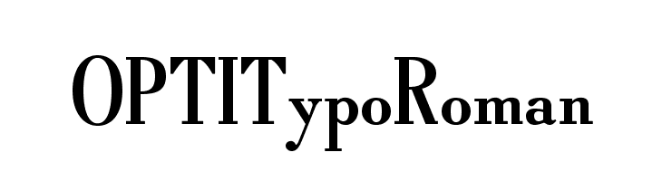 OPTITypoRoman  免费字体下载