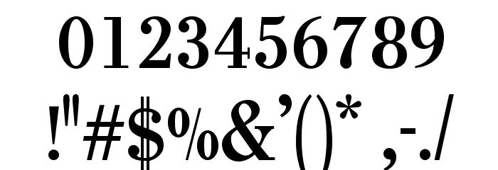OPTITypoRoman Font OTHER CHARS