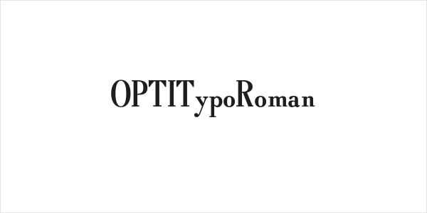 OPTITypoRoman Logo