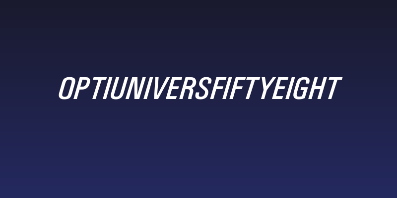 OPTIUniversFiftyEight Social Header