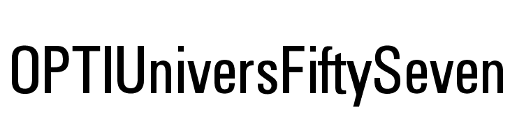 OPTIUniversFiftySeven Font