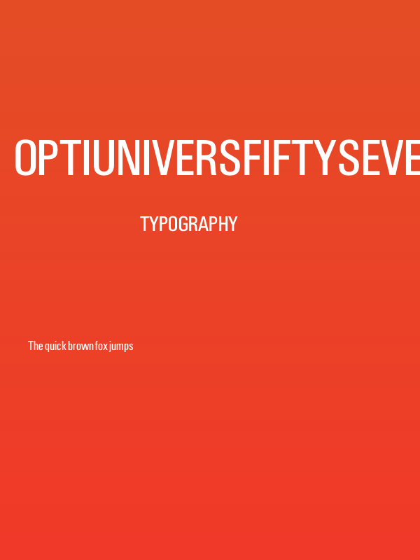 OPTIUniversFiftySeven Poster