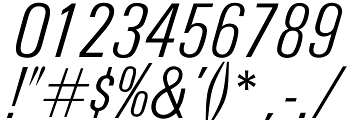 OPTIUniversFortyEight Font OTHER CHARS