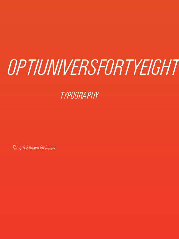OPTIUniversFortyEight Poster