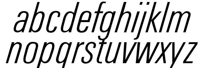 OPTIUniversFortyEight Font LOWERCASE