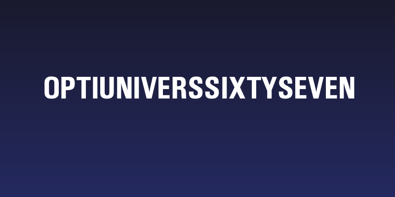 OPTIUniversSixtySeven Social Header