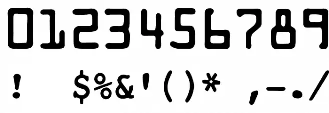 OPTIUniversalMonoNo2 Font OTHER CHARS