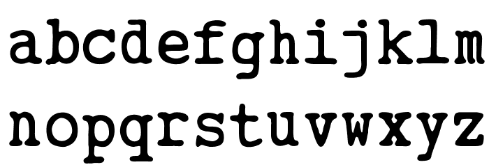 OPTIUniversalMonoNo2 Font LOWERCASE