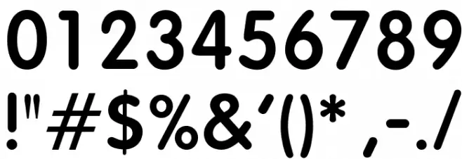 OPTIVagRound-Bold フォント その他の文字
