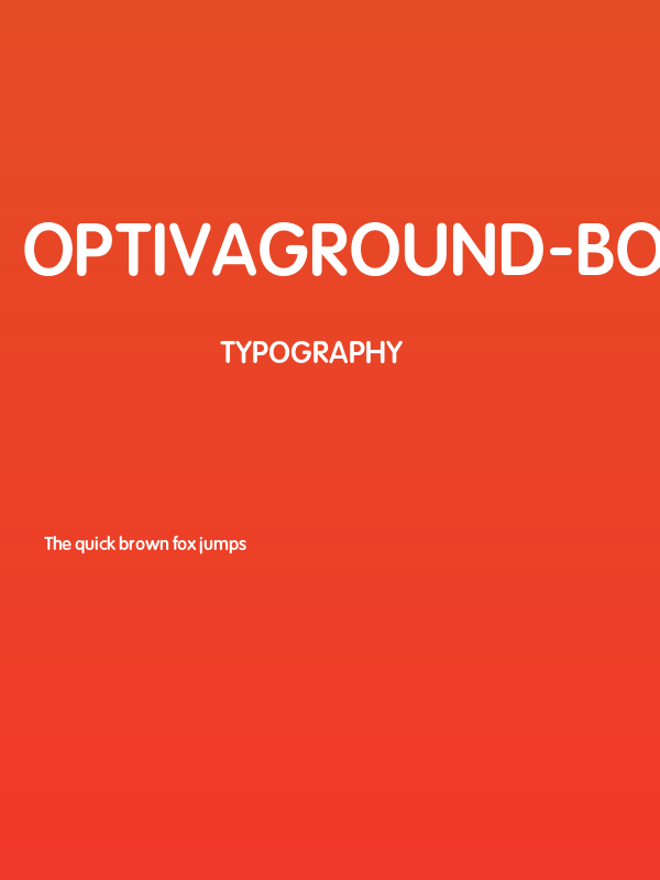 OPTIVagRound-Bold Poster