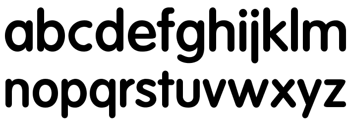 OPTIVagRound-Bold Font LOWERCASE