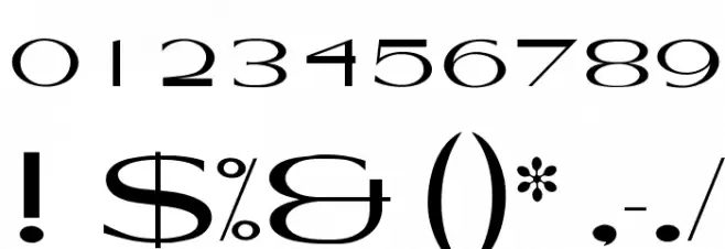 OPTIValeNewAntiqua Font OTHER CHARS