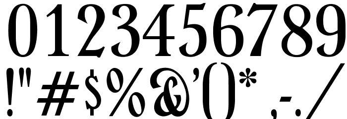 OPTIValleyForge-Compressed Font OTHER CHARS