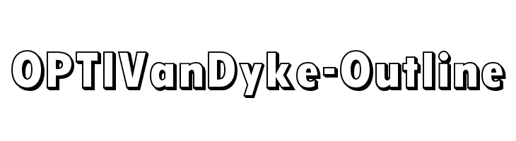 OPTIVanDyke-Outline Font