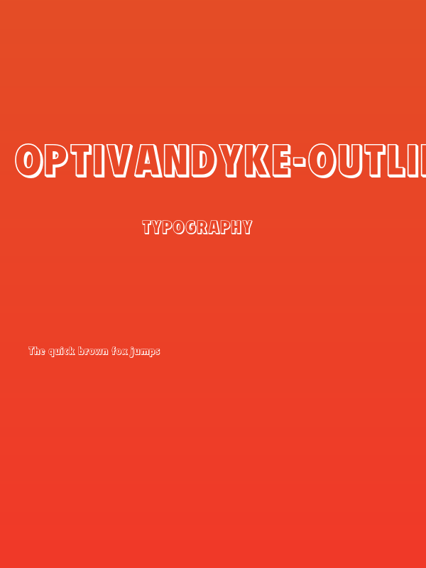 OPTIVanDyke-Outline Poster