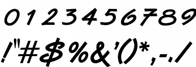 OPTIVanilla-Bold Font OTHER CHARS