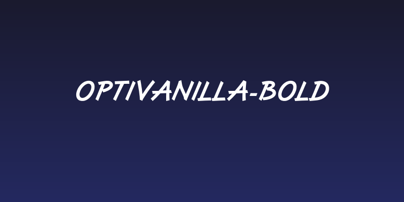 OPTIVanilla-Bold Social Header
