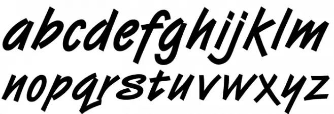 OPTIVanilla-Bold Font LOWERCASE