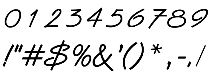 OPTIVanilla Font OTHER CHARS