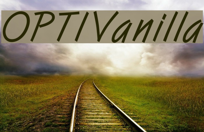 OPTIVanilla Font examples