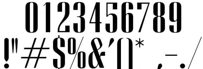 OPTIVanityFair-CondeNast Font OTHER CHARS