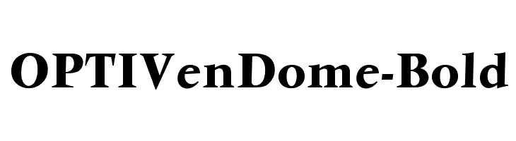 OPTIVenDome-Bold  font caratteri gratis