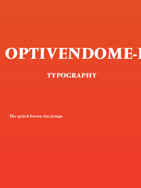 OPTIVenDome-Bold Poster