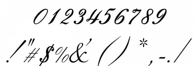 OPTIVenetian-Script Font OTHER CHARS