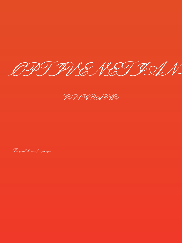 OPTIVenetian-Script Poster