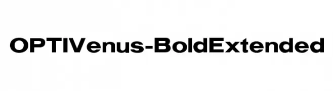 OPTIVenus-BoldExtended  Descarca Fonturi Gratis