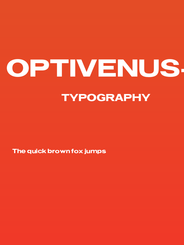 OPTIVenus-BoldExtended Poster