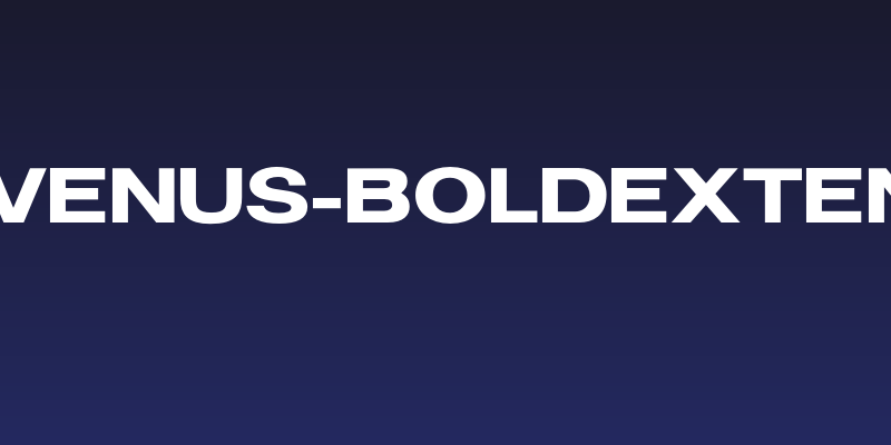 OPTIVenus-BoldExtended Social Header