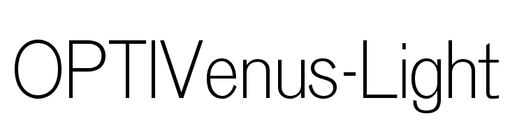 OPTIVenus-Light Font