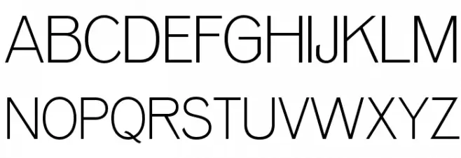 OPTIVenus-Light Font Litere mari