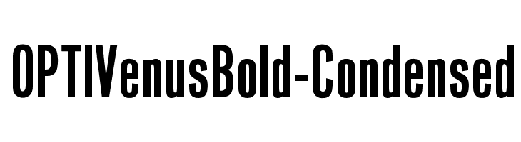 OPTIVenusBold-Condensed Font