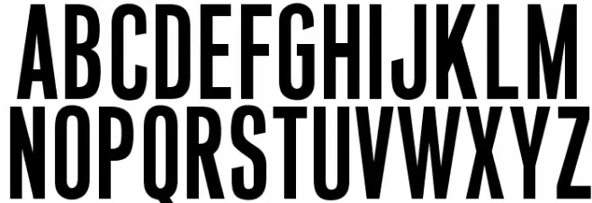 OPTIVenusBold-Condensed Fonte MAIÚSCULAS