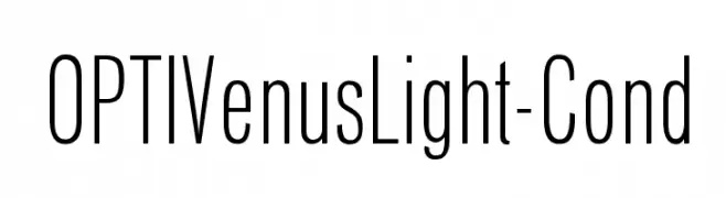 OPTIVenusLight-Cond  Descarca Fonturi Gratis