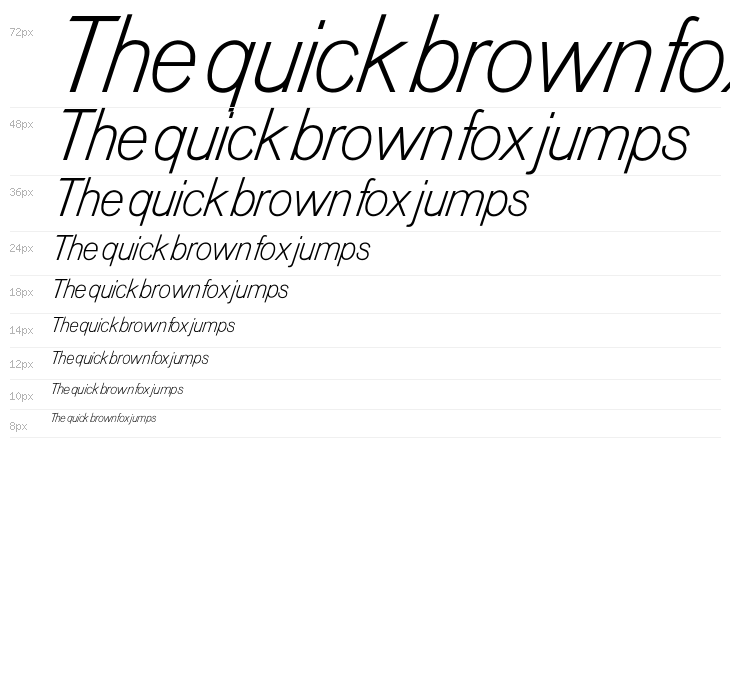 OPTIVenusLight-Italic Waterfall