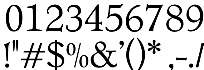 OPTIVerona Font OTHER CHARS