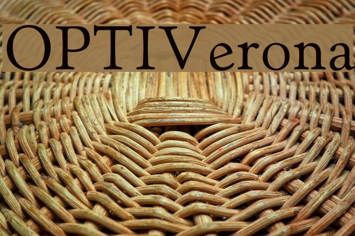 OPTIVerona Font examples