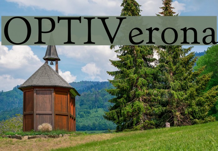 OPTIVerona Font examples