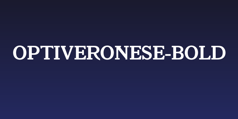 OPTIVeronese-Bold Social Header